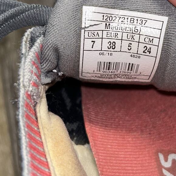 Brooks Womens US Size 7 Bedlam 1202721B137 Gray Coral Pink Running Sneaker Shoes - Picture 11 of 12